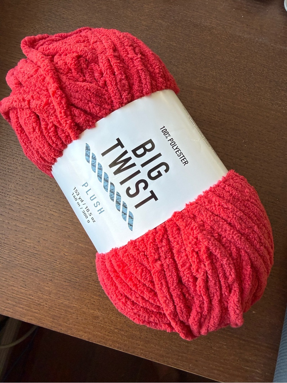 Big Twist Plush Yarn - Chili Pepper Red